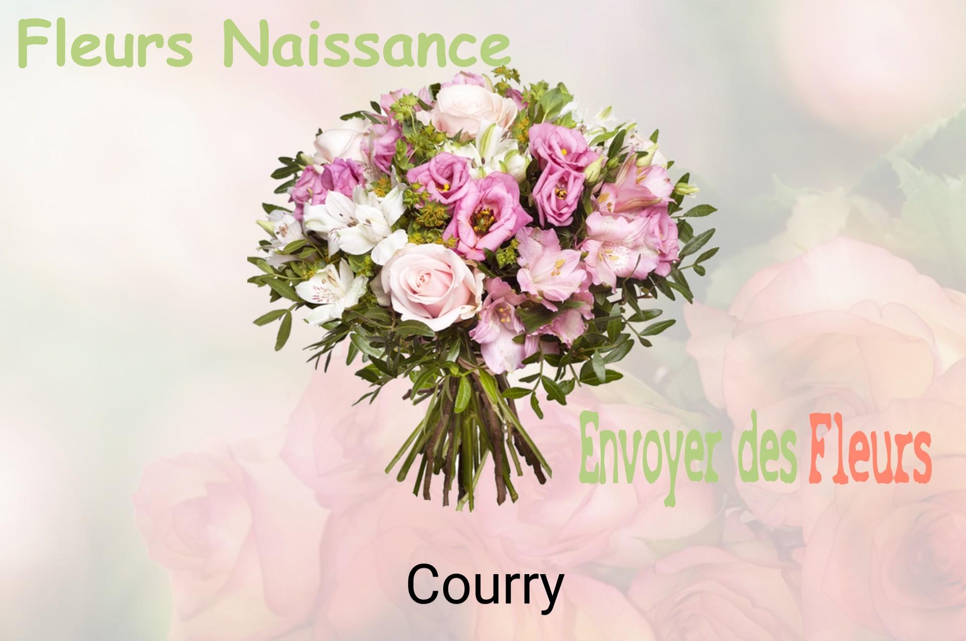 Bouquet de fleurs de naissance livré à Courry